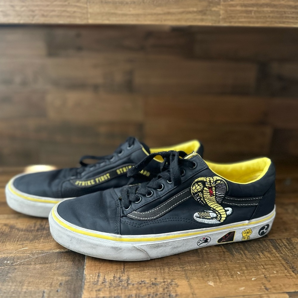 Vans Cobra Kai black sneakers men’s size 8